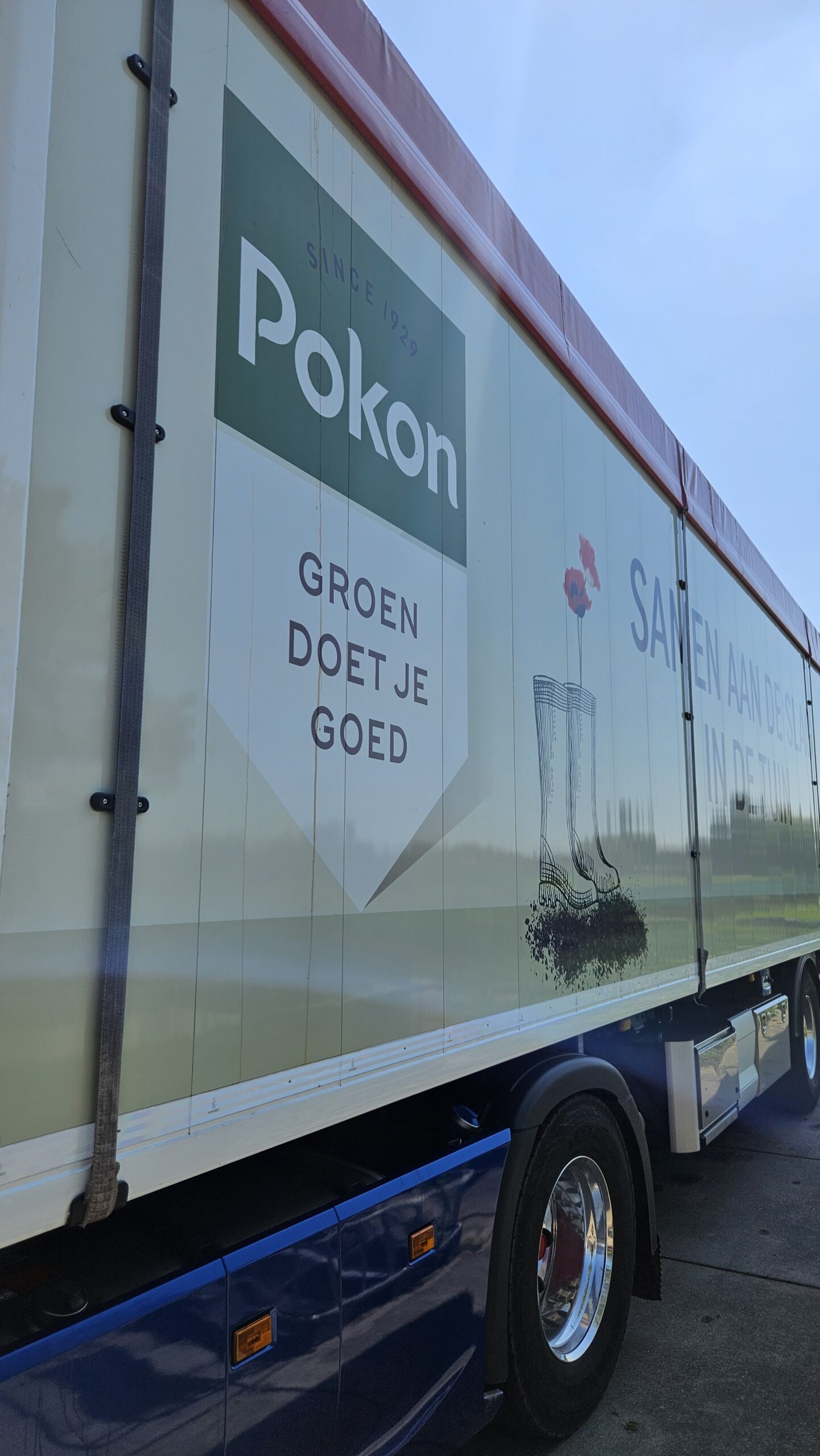 Pokon vrachtwagen